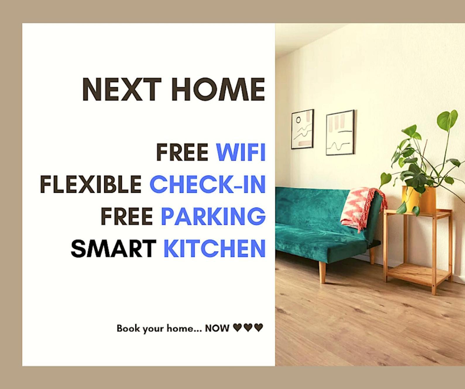 Next Home - Free Parking & Wifi - Badewanne ดุยส์บูร์ก ภายนอก รูปภาพ